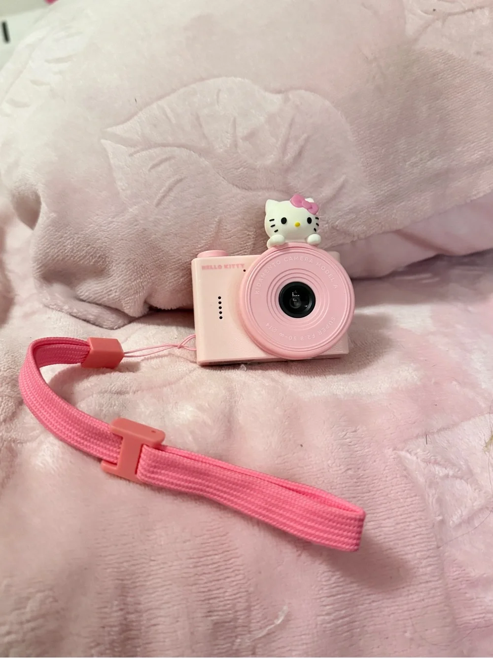 Hello Kitty Pink Mini Kids Camera with Matching Wrist Strap